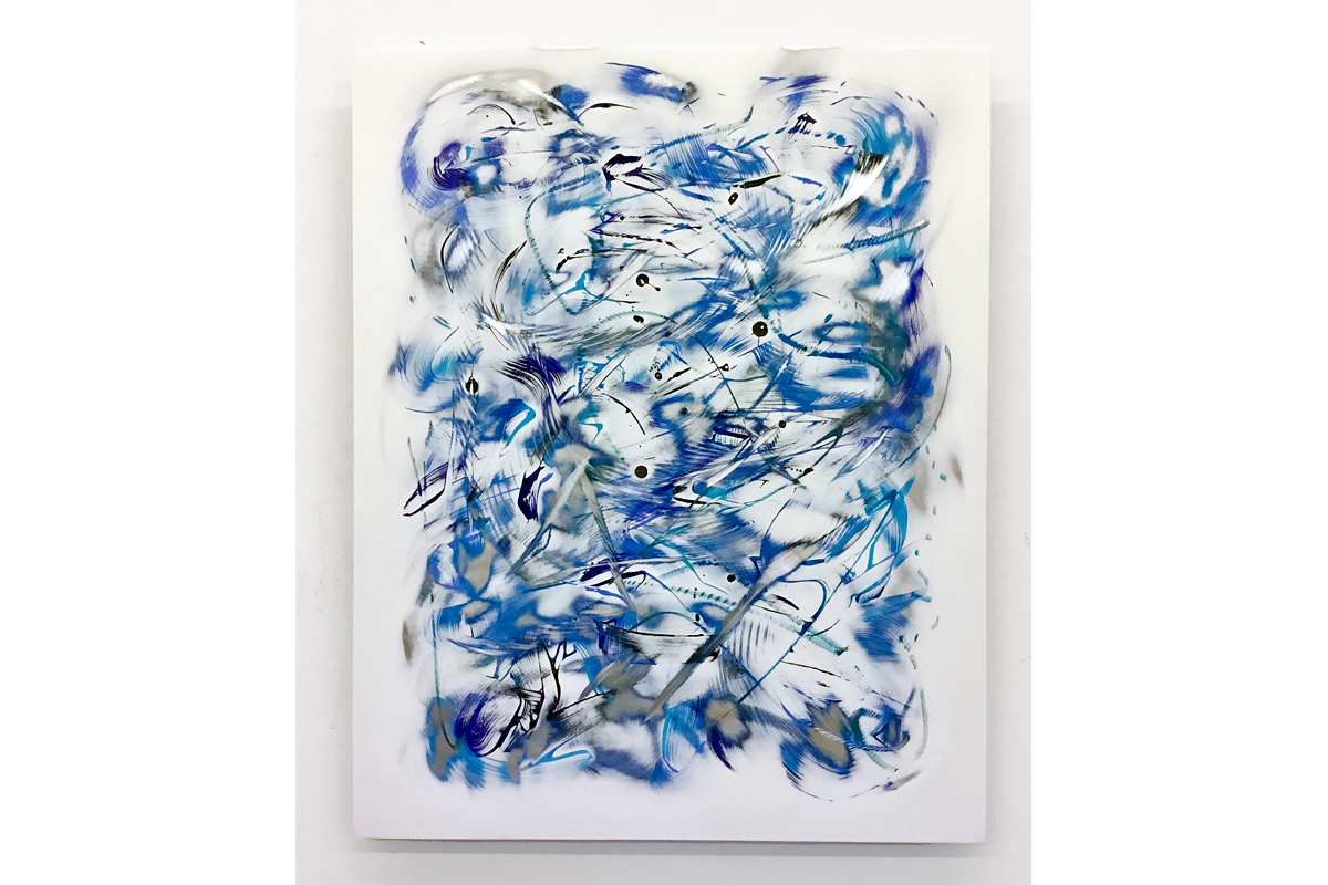 Kevin Barrett Paintings on Aluminum | "Bluejay", 2019