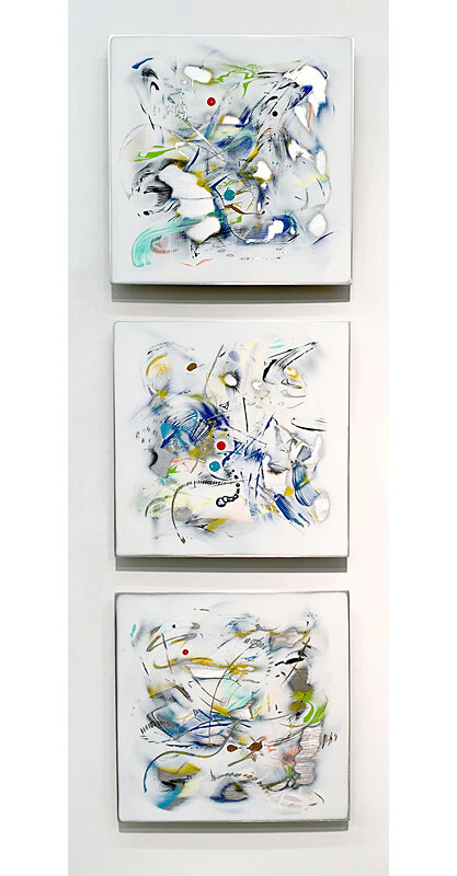 Kevin Barrett Paintings on Aluminum | “Three for the Road”, 2019