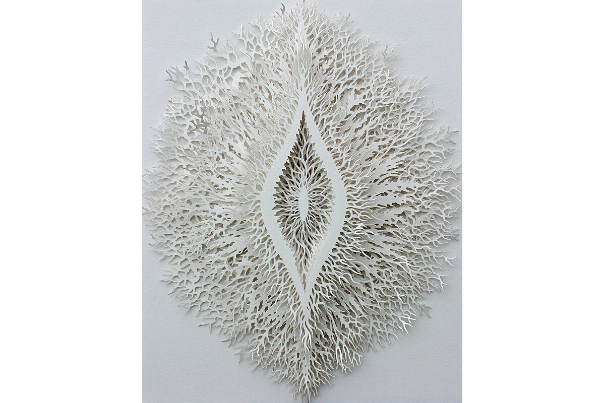 Rogan Brown Paper Sculpture - Seed, 2013