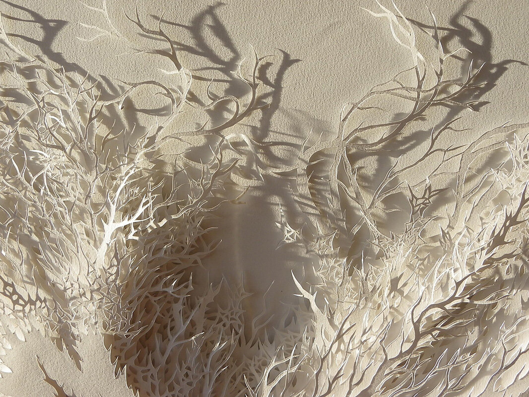 Rogan Brown Paper Sculpture - Growth, 2013