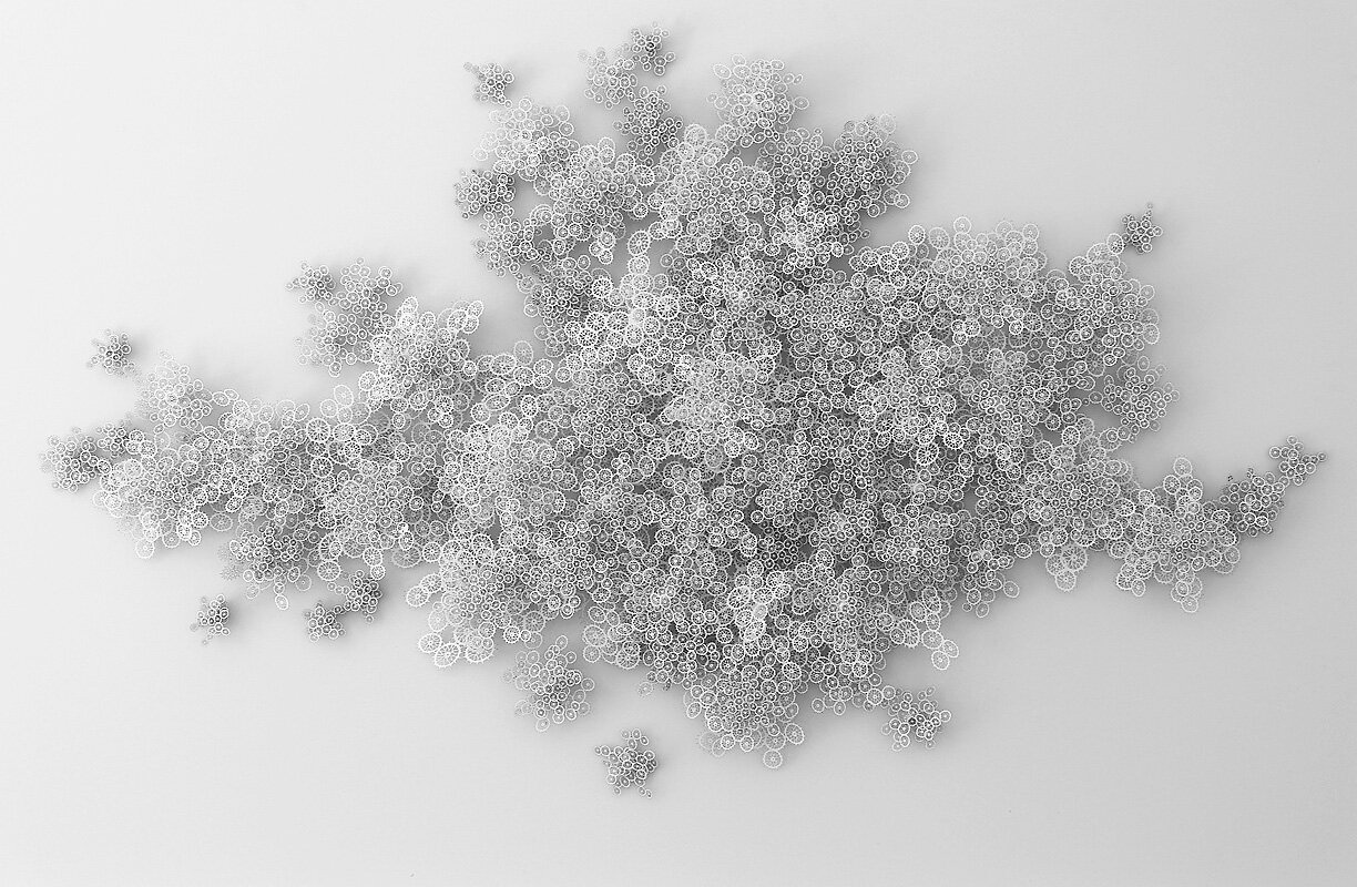 Rogan Brown Paper Sculpture - Cell Cloud