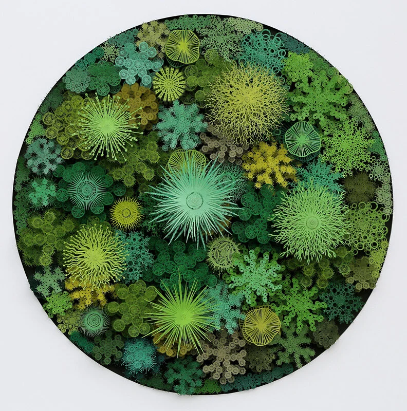 Rogan Brown Paper Sculpture - Magic Circle in Green.jpg