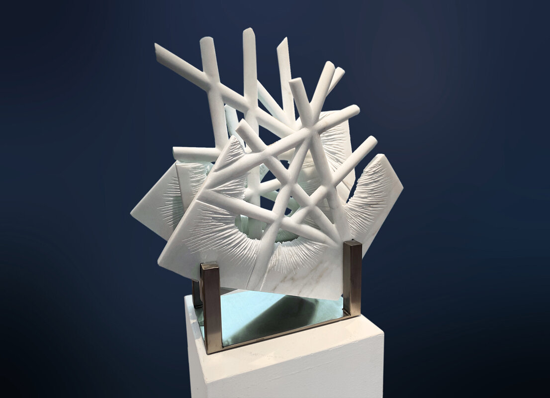 Caroline Ramersdorfer Sculpture - "INNER_VIEW_Open Nexus II", 2020