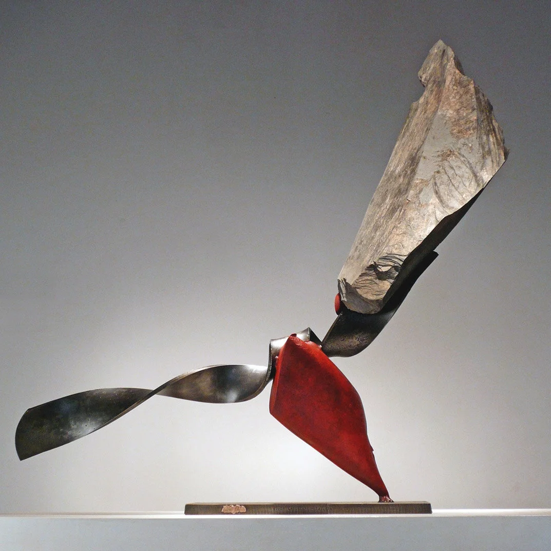 “Portals and Passages 420” Industrial, abstract, sculpture in metal