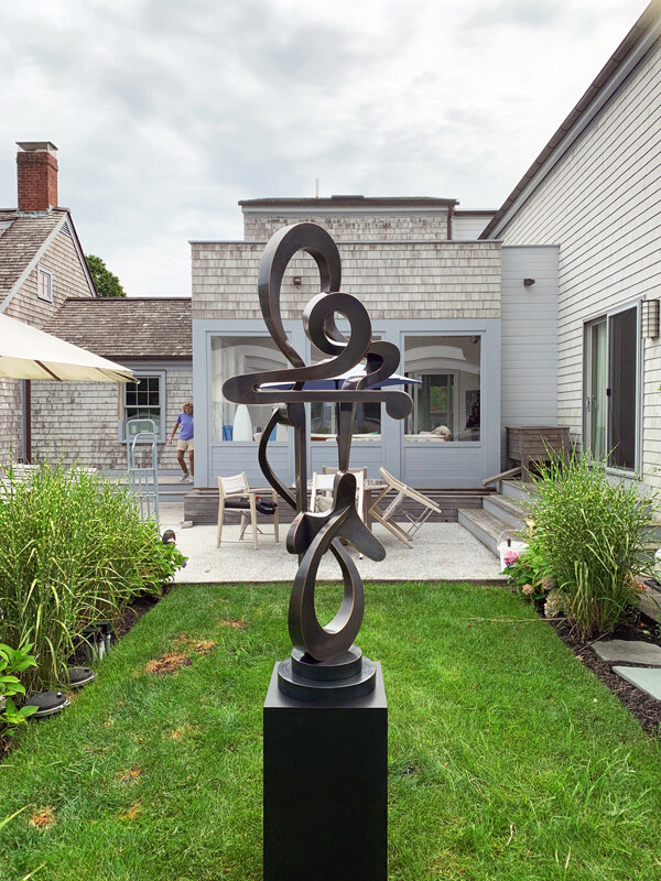 "Ethos" Abstract Bronze Metal Sculpture by Kevin Barrett