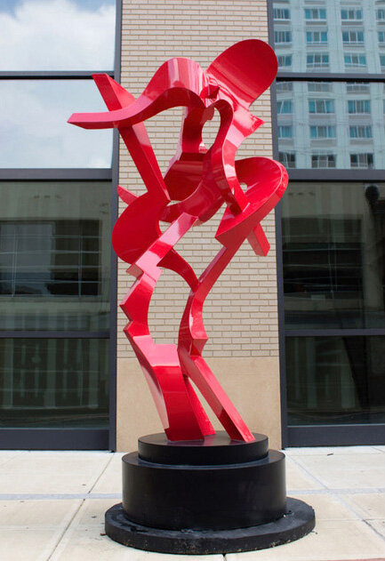 "Navigator" Abstract Metal Sculpture by Kevin Barrett