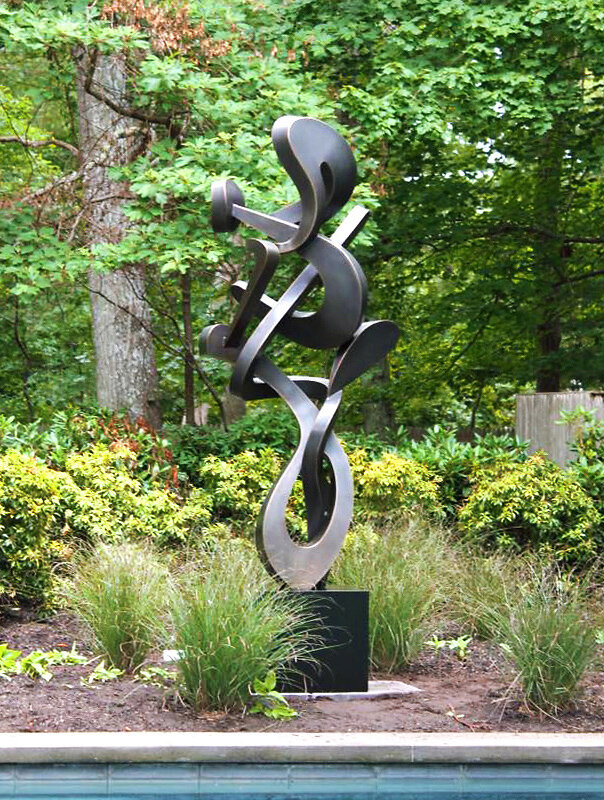 "Theseus" Abstract Bronze Metal Sculpture by Kevin Barrett