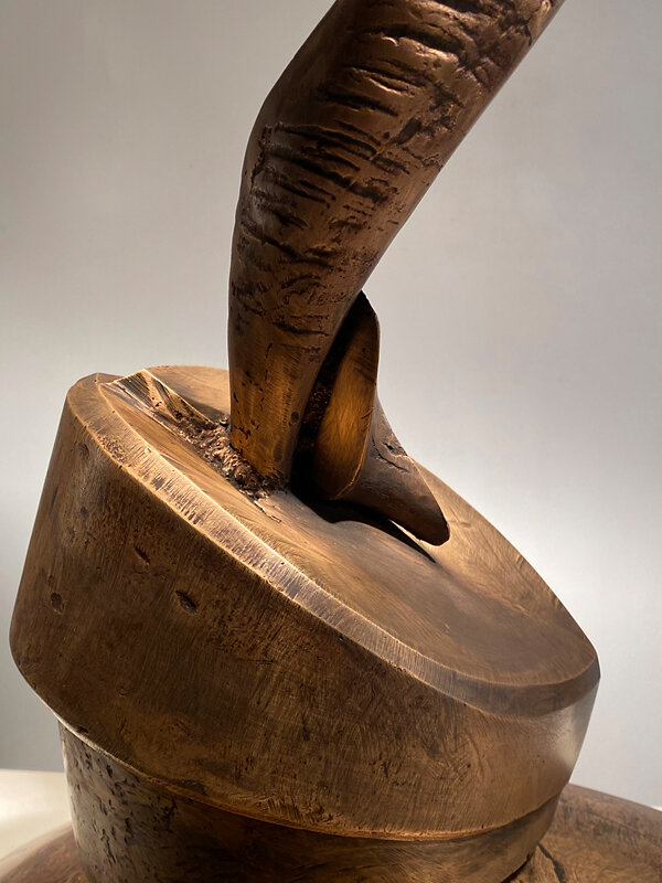 John Van Alstine Sculpture | "Auger (cornu)", 2021
