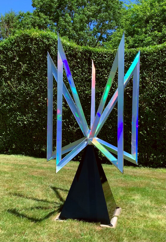 "Pulsar" - Abstract Kinetic Sculpture by Robert Perless