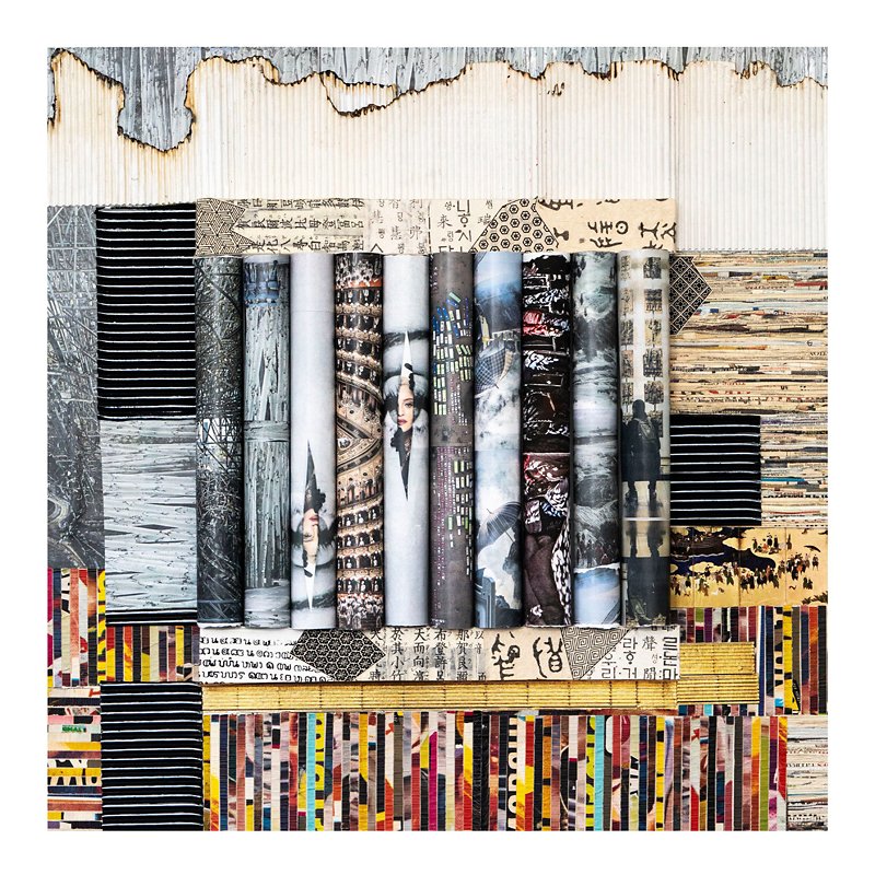 Joan Giordano Paper Sculpture &amp; Collage - "The Year 2000: In Pictures", 2020