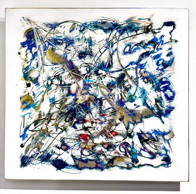 Kevin Barrett Paintings on Aluminum | "Crystal", 2019