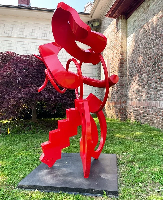 Alex Barrett Hand of Fate , 2020 Powder-coated aluminum on a steel base 77" x 48" x 36" $40,000