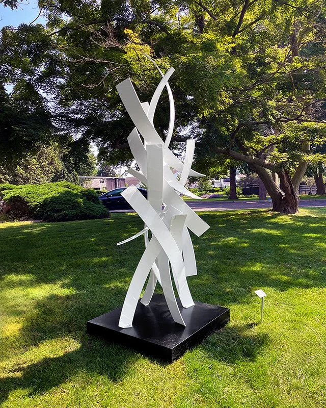 Matt Devine Uprising #4 , 2025 Powder-coated aluminum on a steel base 100" x 39" x 39" $60,000