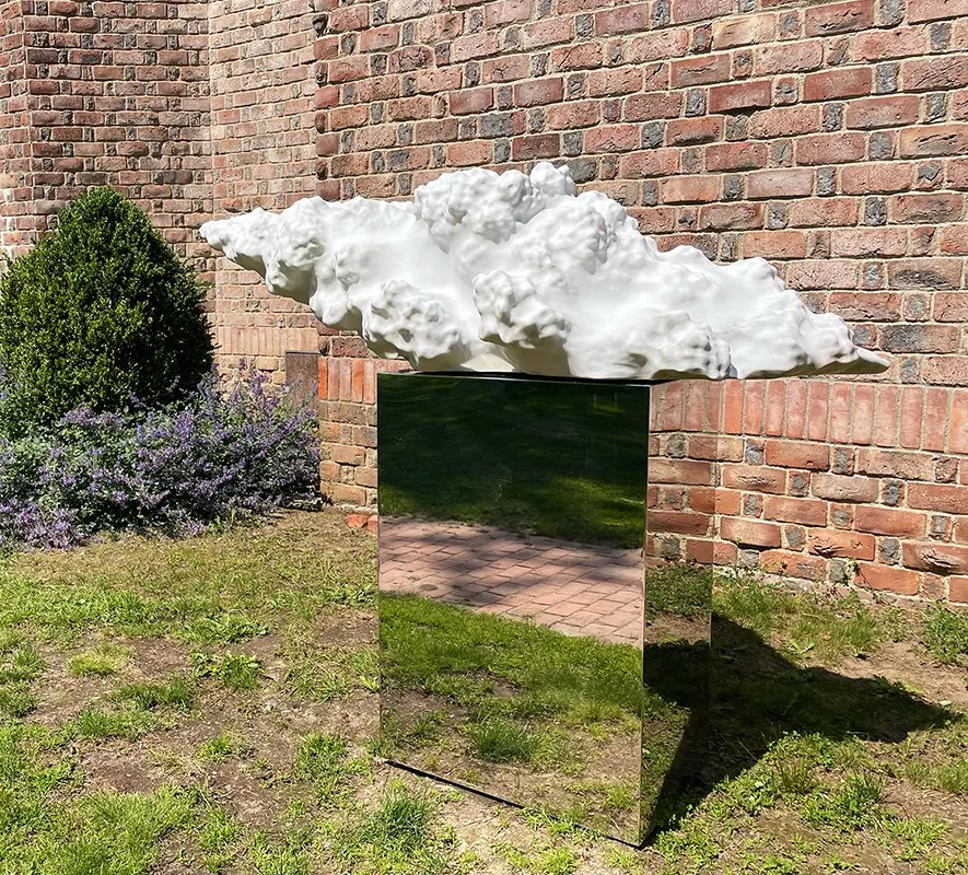 Norman Mooney Cumulus Stone No. 2 , 2017 White Carrara marble on a mirrored base 68" x 19" x 30" $125,000