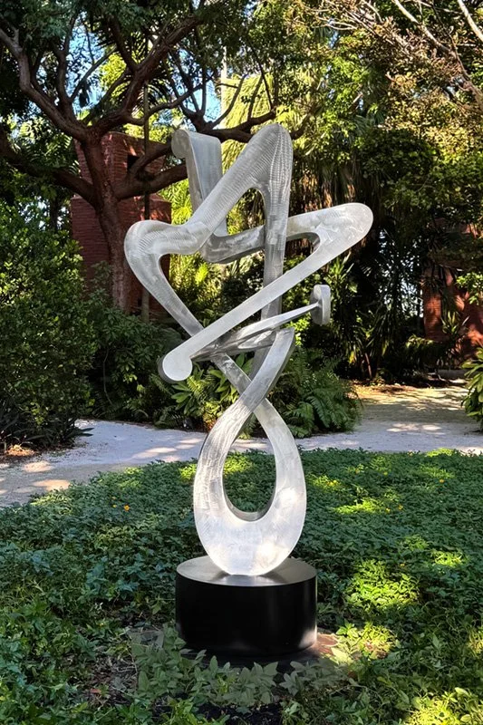   Angel , 2021  Stainless steel 81" x  46" x  34" on a 12"h base   $88,000  