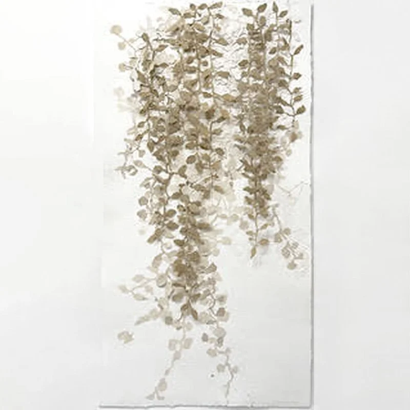   Joan Hall   Caught in the Current #2 , 2023  Collograph, handmade paper (cotton, flax, abaca, hemp) 73" x 40" framed   $14,500  