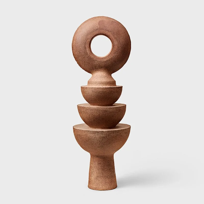   John Born Totem 1 , 2015  Stoneware clay 26" x 9" x 9"   $4,000  