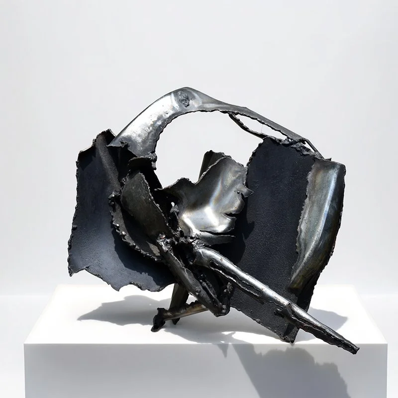   Isobel Folb Sokolow Cat Walk   Unique welded steel 15" x 19" x 10"   $38,000  