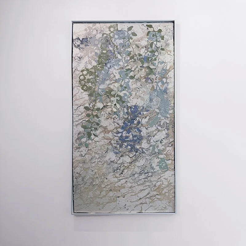   Joan Hall Caught in the Current #3 , 2026  Handmade paper 67" x 35.5" x 1"    $14,000  