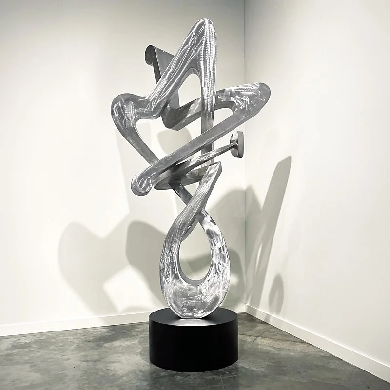   Kevin Barrett   Angel , 2022   Stainless steel 81" x 46“" x 34" + 12" base   $88,000  