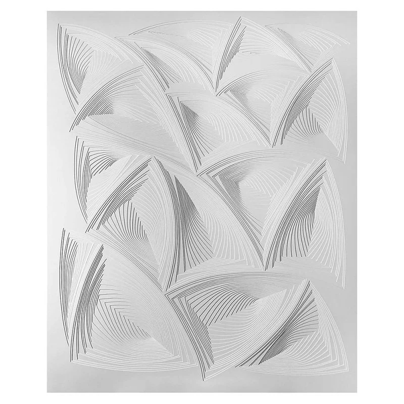   Elizabeth Gregory-Gruen All Over #2 , 2020  Free hand cut 2-ply museum board, framed in white wood shadow box 43" x 35" 