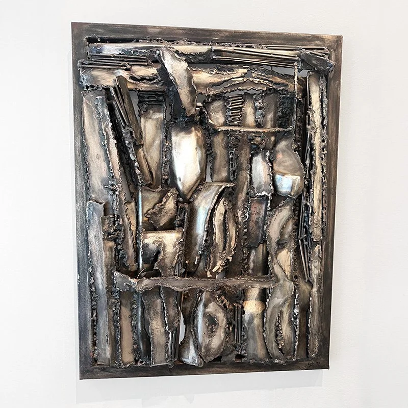   Isobel Folb Sokolow Ghiberti's Door , 1992  Welded found metal, automotive steel, gold leaf 24" x 36" 