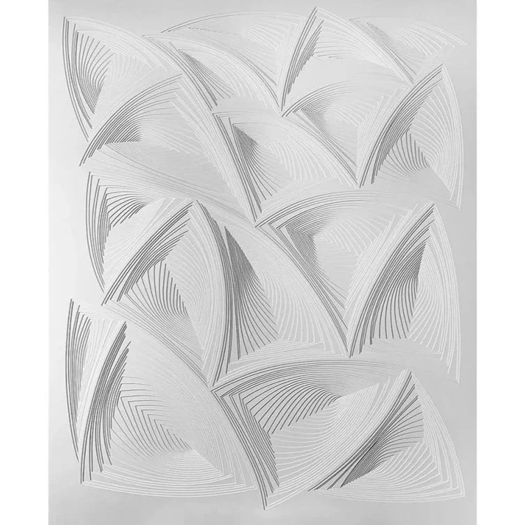   Elizabeth Gregory-Gruen All Over #2 , 2020  Free hand cut 2-ply museum board, framed in white wood shadow box 43" x 35"   $9,500  