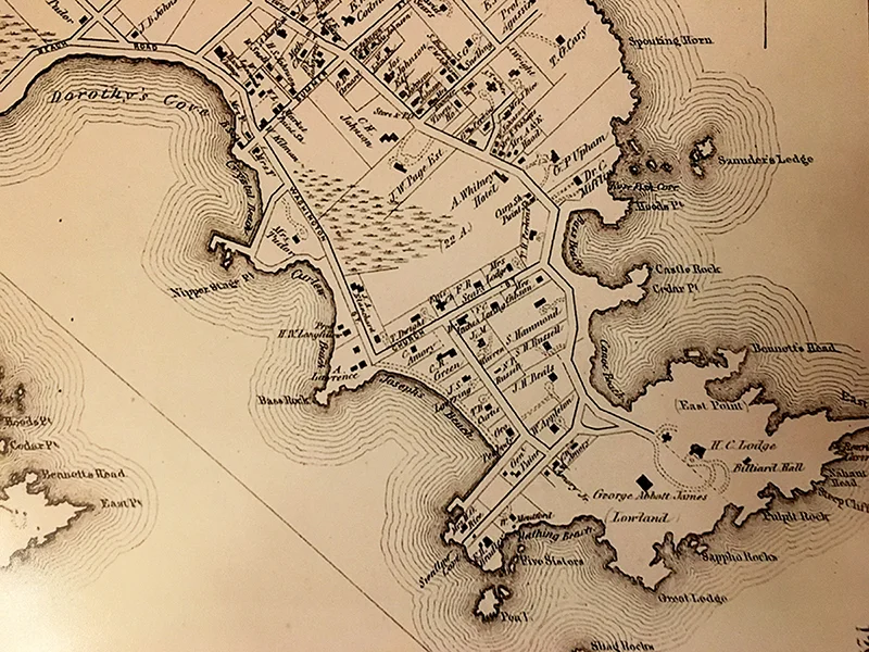 Map Of Nahant Ma Nahant Map From 1872 — Nahant Historical Society