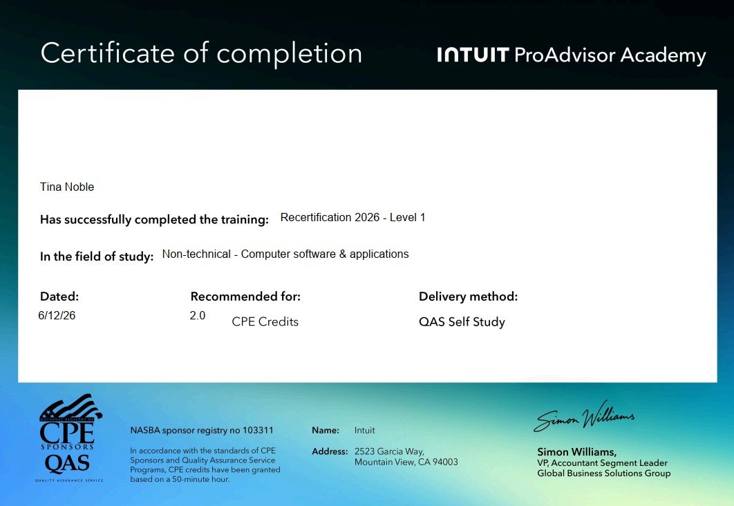 2026 QuickBooks Online Certification 