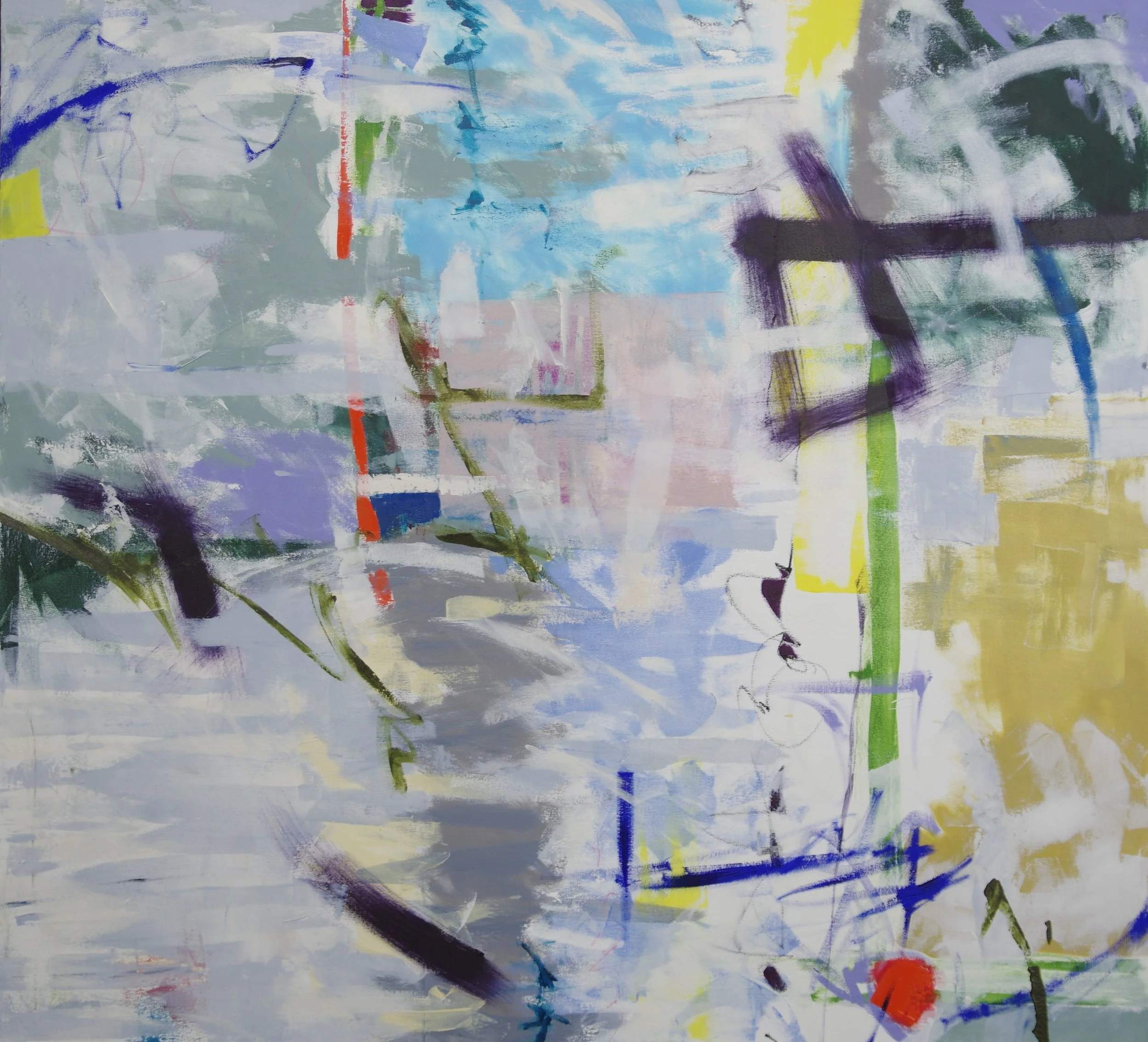 Wisdom Lives in a Desolate Place; Oil on Canvas on Board; 43 x 47, Sold