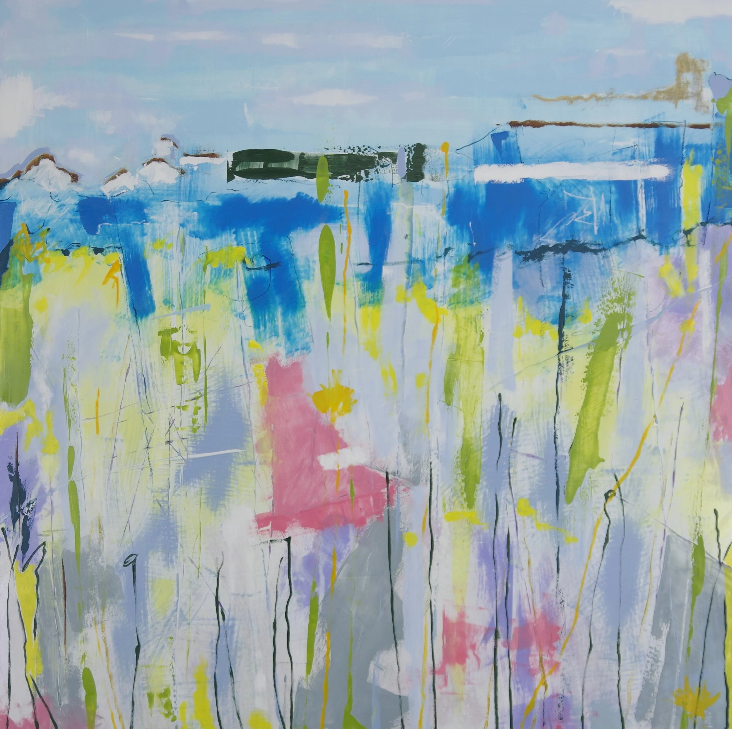 Multitudinous Reflections; Oil on Aluminum Panel; 36 x 36; Sold