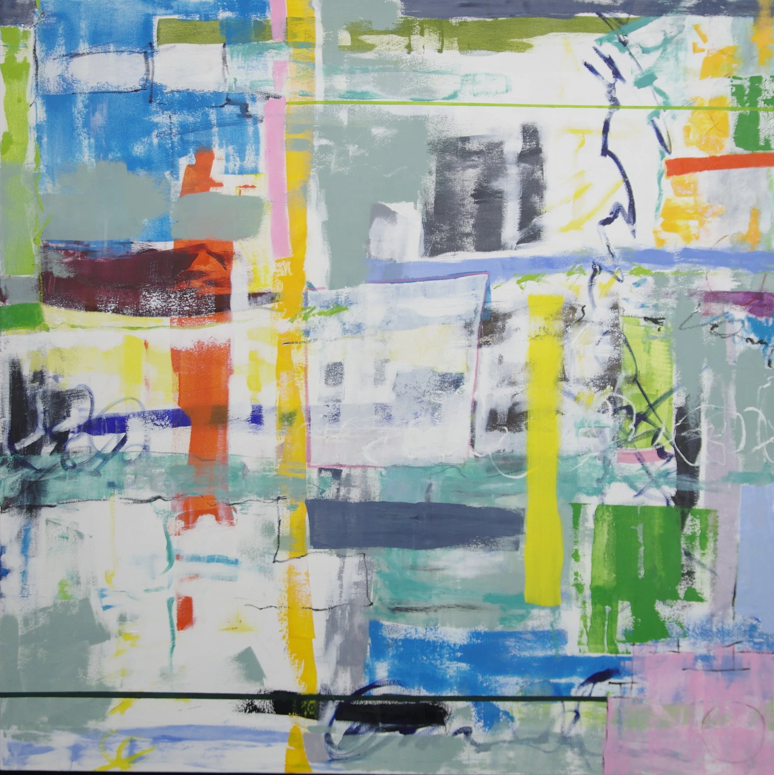 In the Moment, Oil on Canvas on Board, 48 x 48; Sold