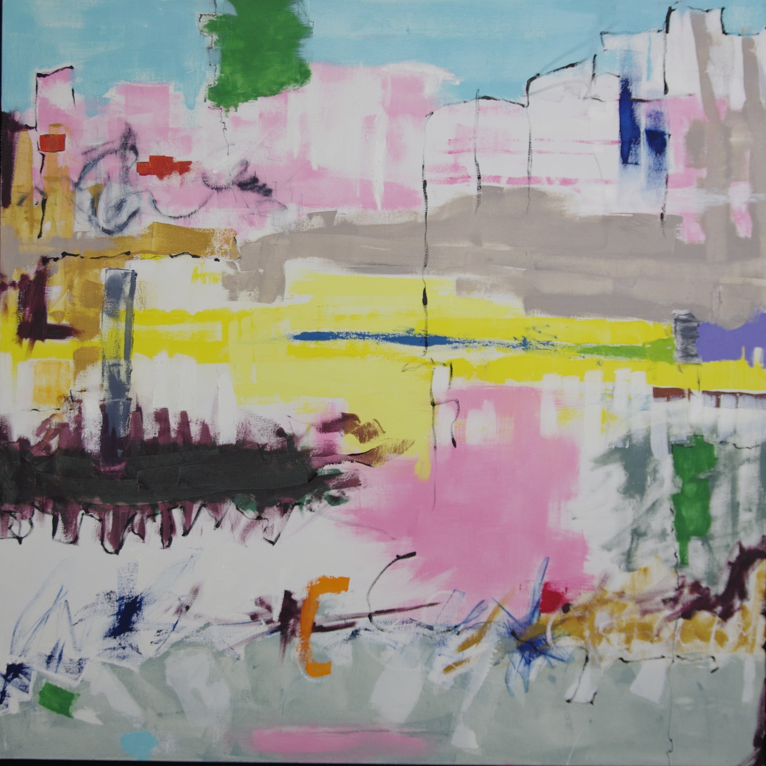 European Odyssey; Oil on Canvas on Board; 48 x 48; Sold