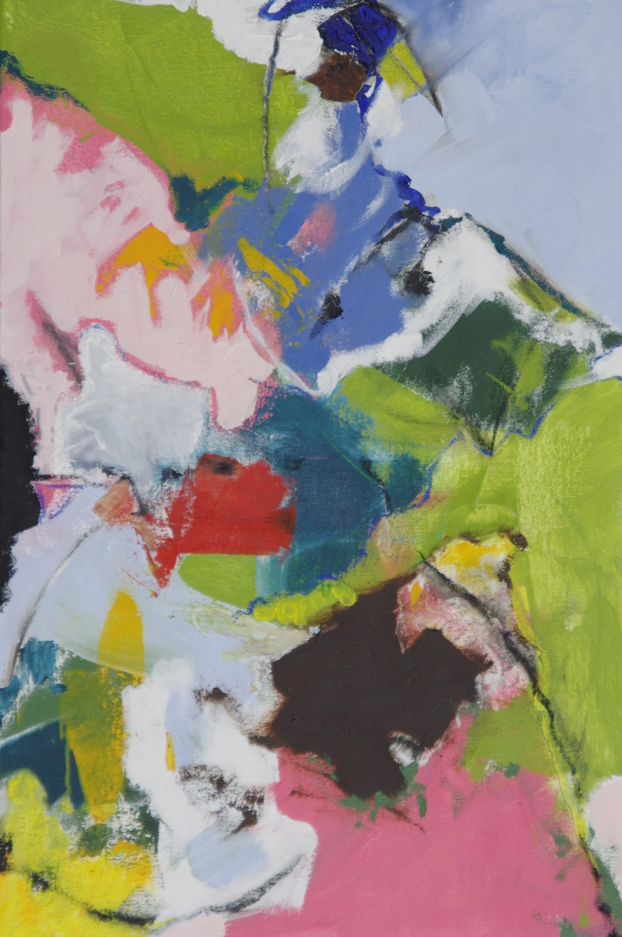 Cliffs. Valleys, Sky; Oil on Canvas, 12 x 17; Sold