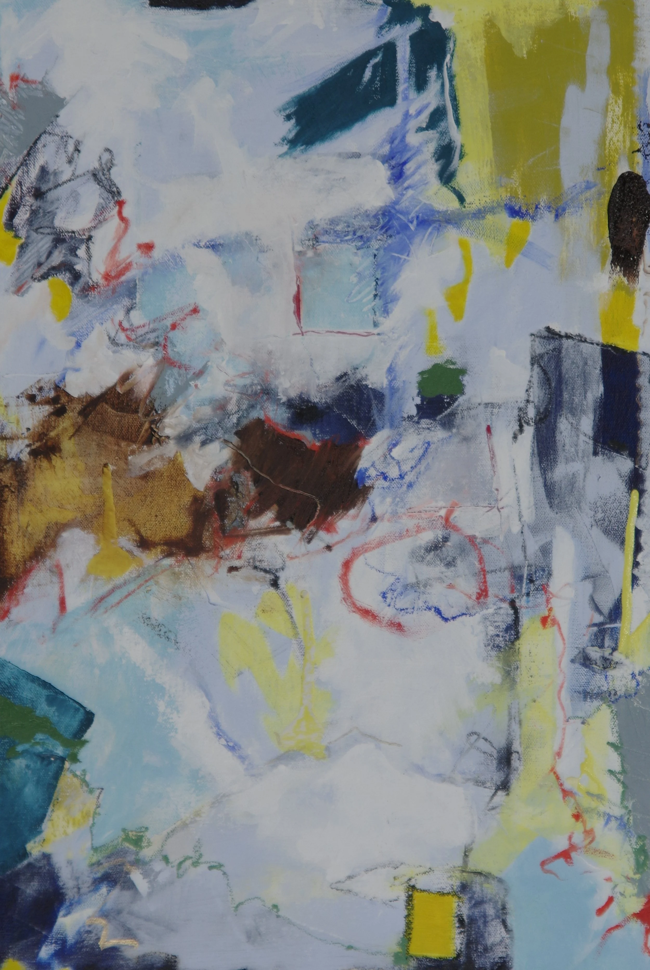 Rocky Shore; Oil on Canvas; 12 x 17 (framed); Available at Olson-Larsen Gallery