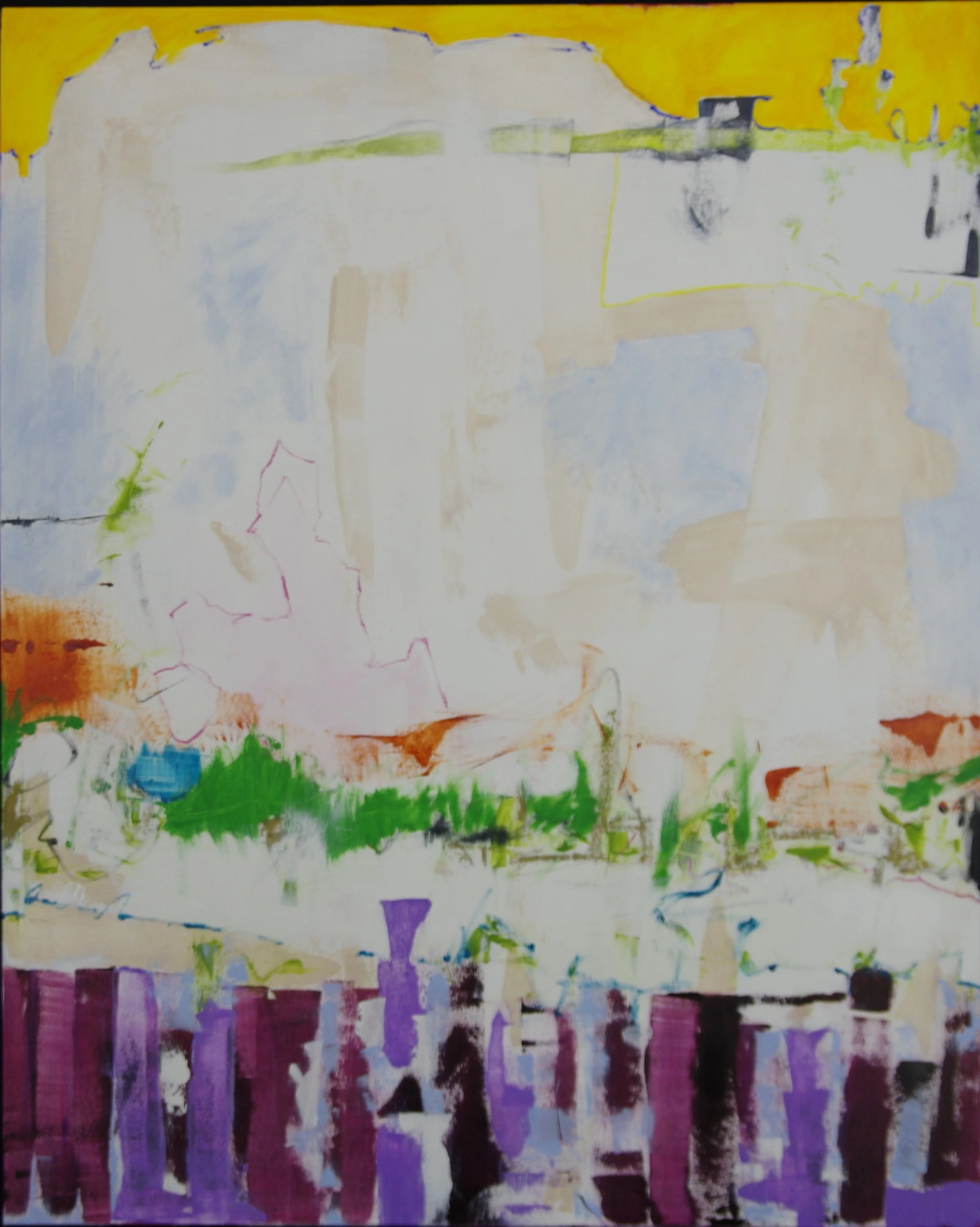 Entering; Oil on Canvas on Panel; 34 x 42; Sold