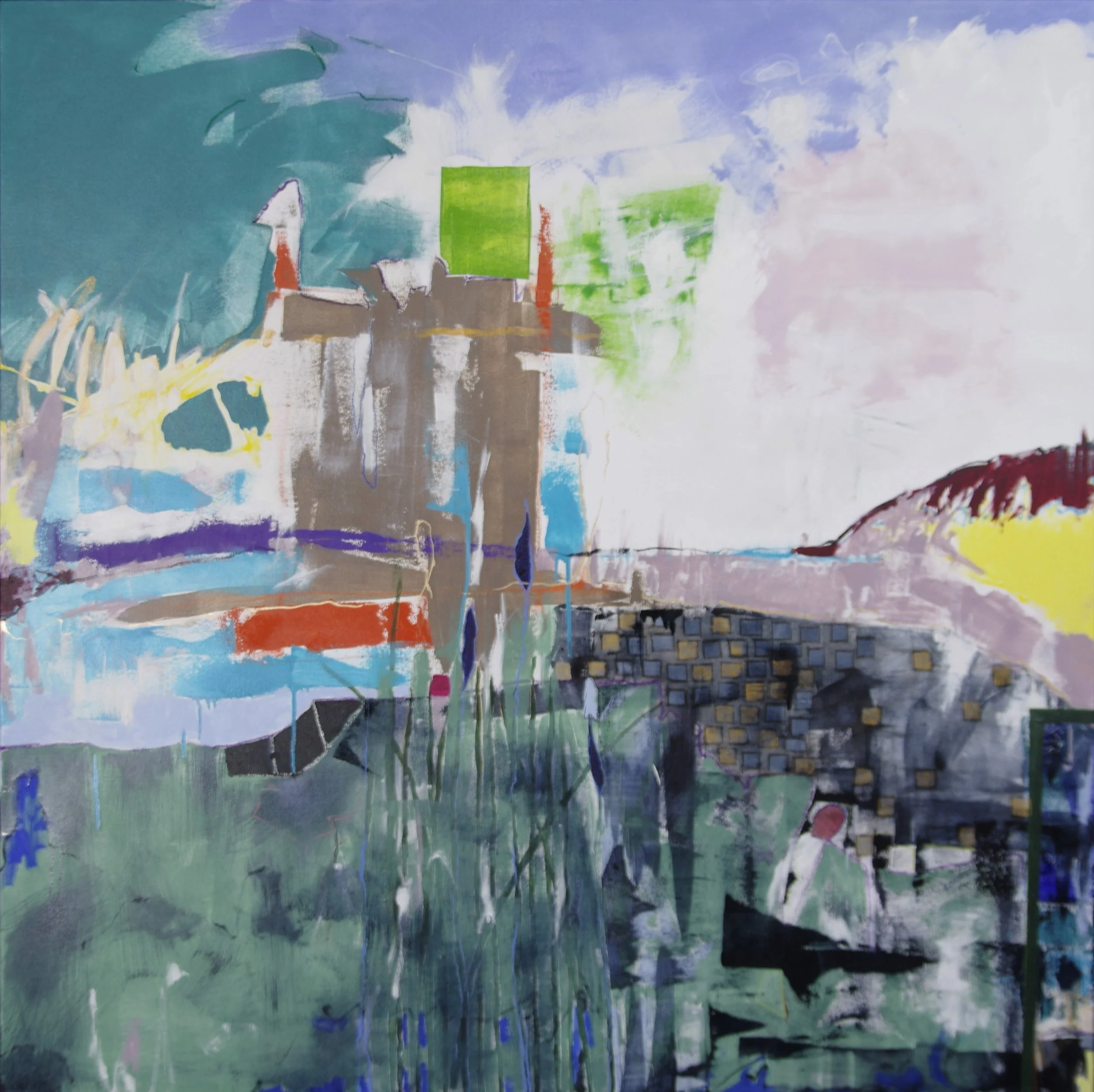 Sacajawea; oil on canvas on panel, 48 x 48, sold