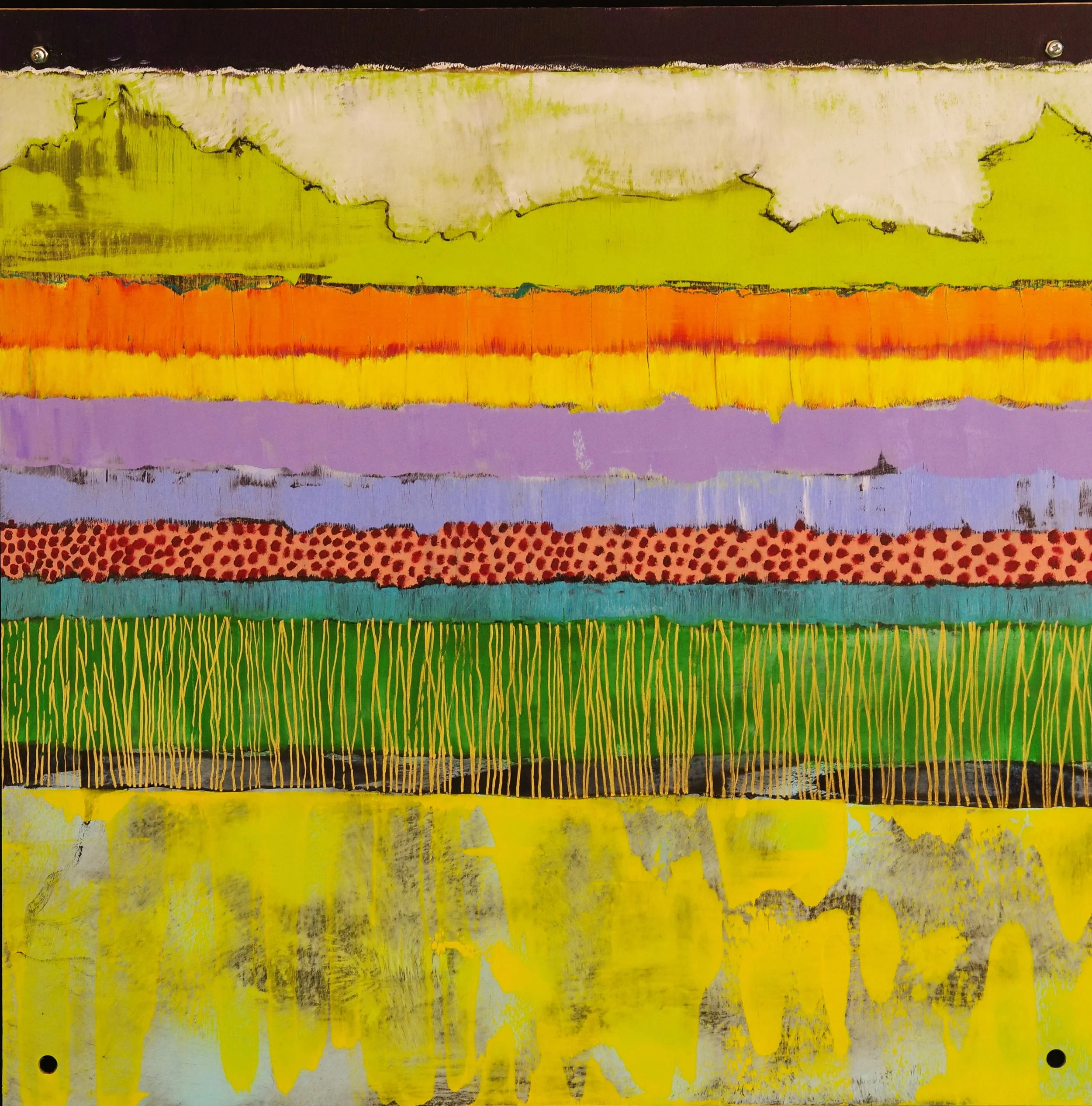 Pastorale; Oil Paint on Plexiglass; 24" x 24"; Sold