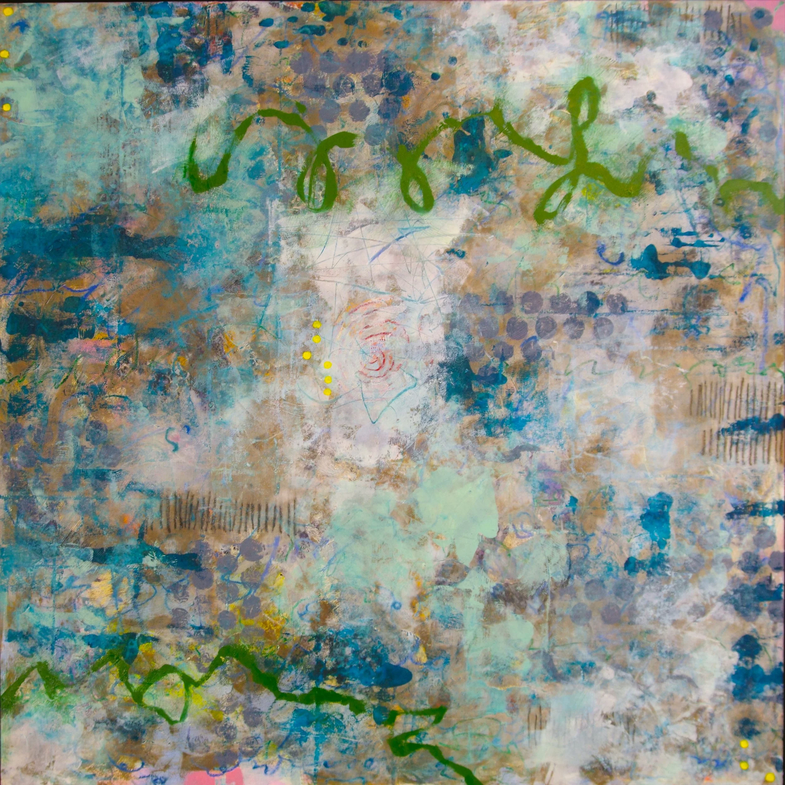 We Contain Multitudes; Oil on Aluminum Panel; 36" x 36"; Available