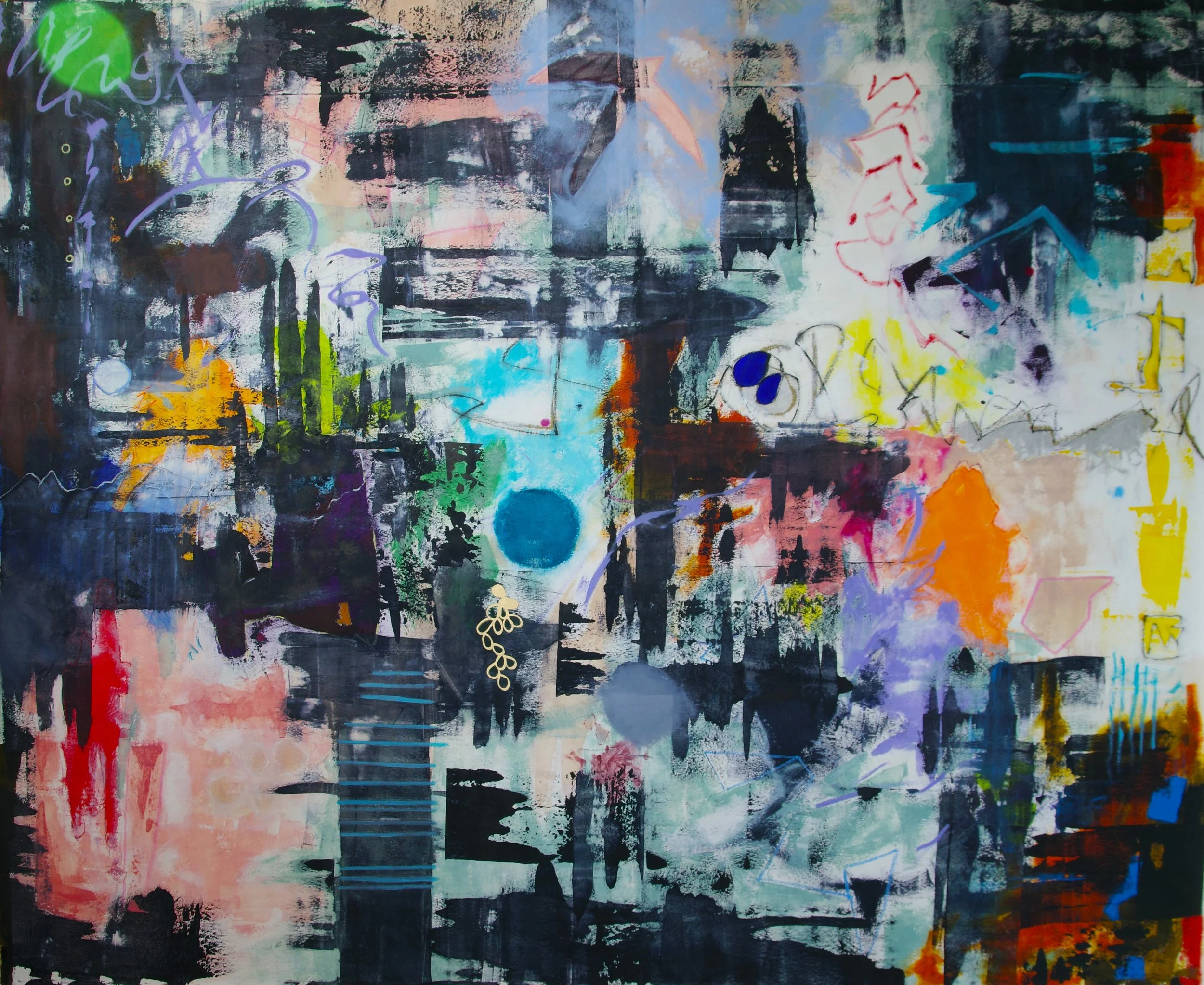 Quiet yet Commanding (ode to Larry); Oil on Canvas on Panel; 62" x 74"; Available