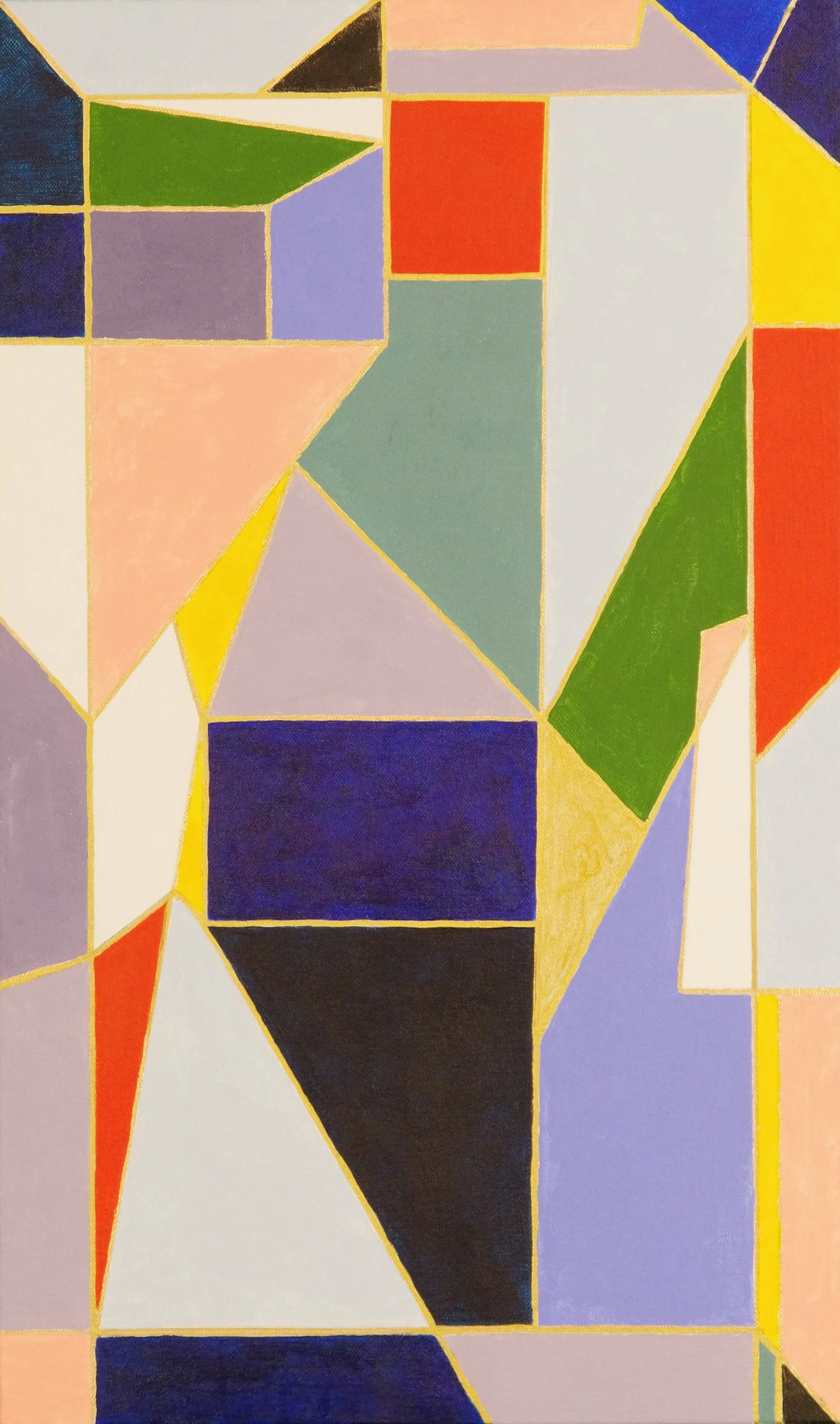 Hopscotch; oil on canvas; 12" x 24"; sold