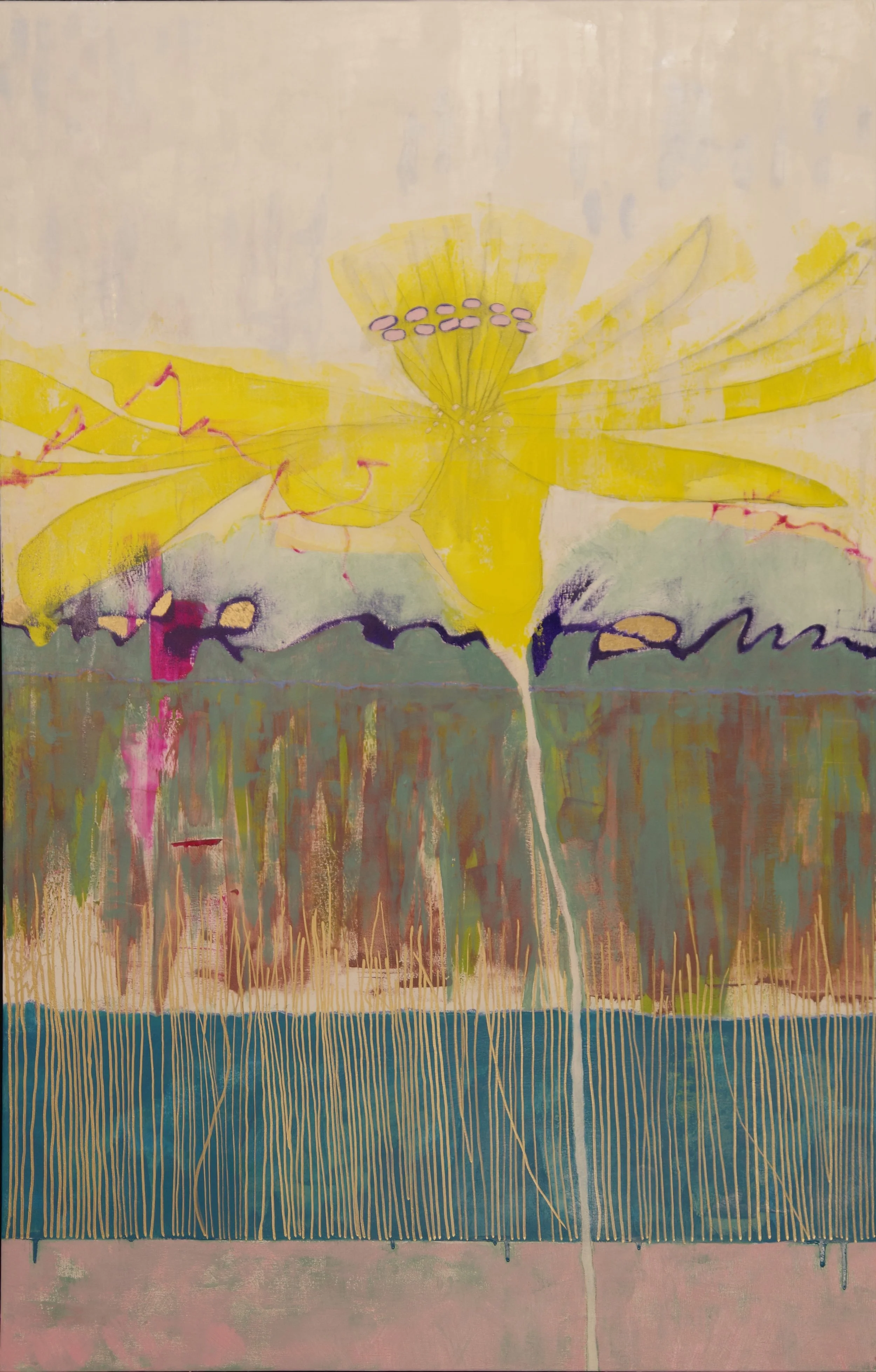 YelYuol; Oil on Canvas on Panel; 40" x 47"; Available at Olson Larsen Gallery