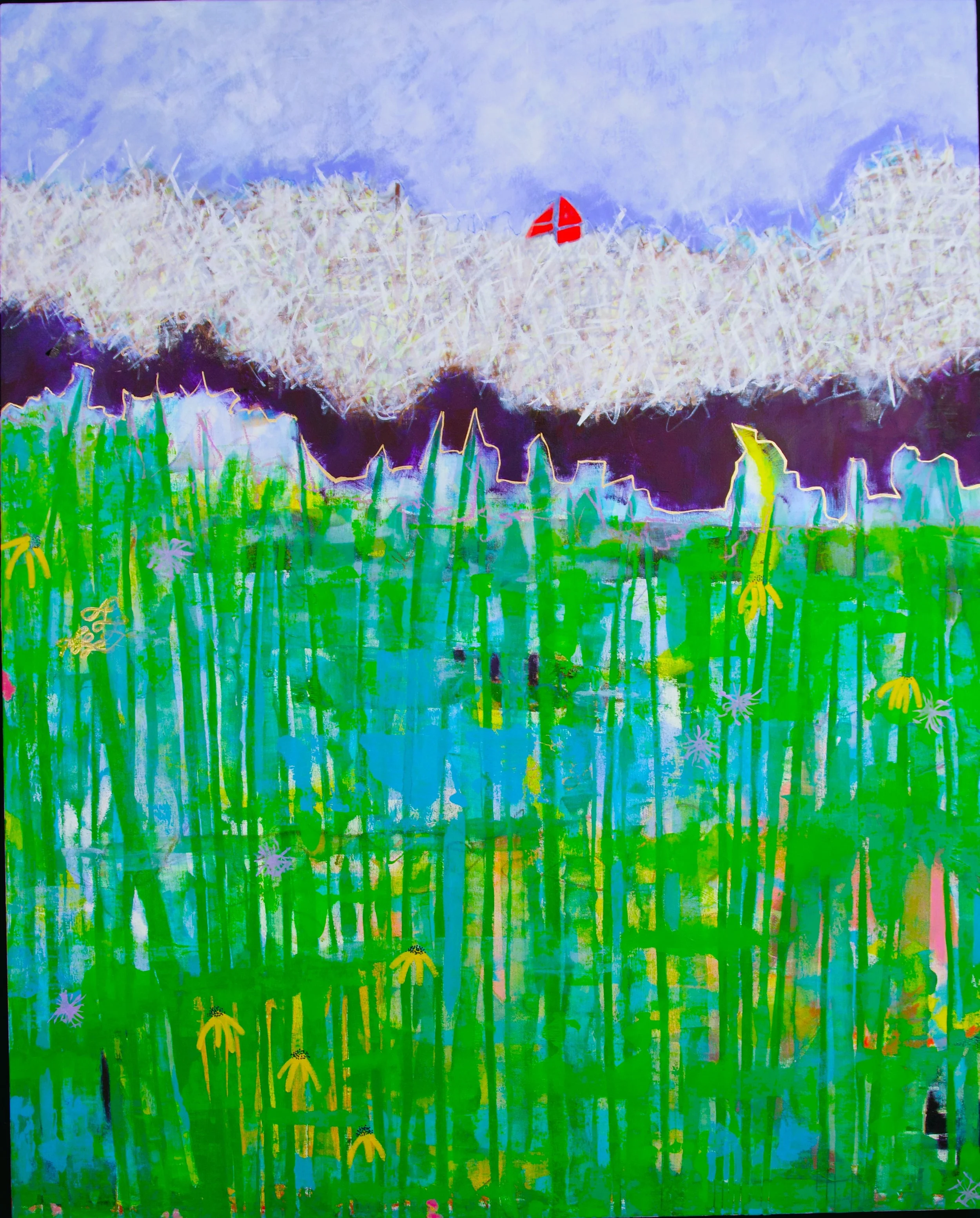 Tumbleweed I; Oil on Canvas on Panel; 48" x 59"; Available at Olson Larsen Gallery