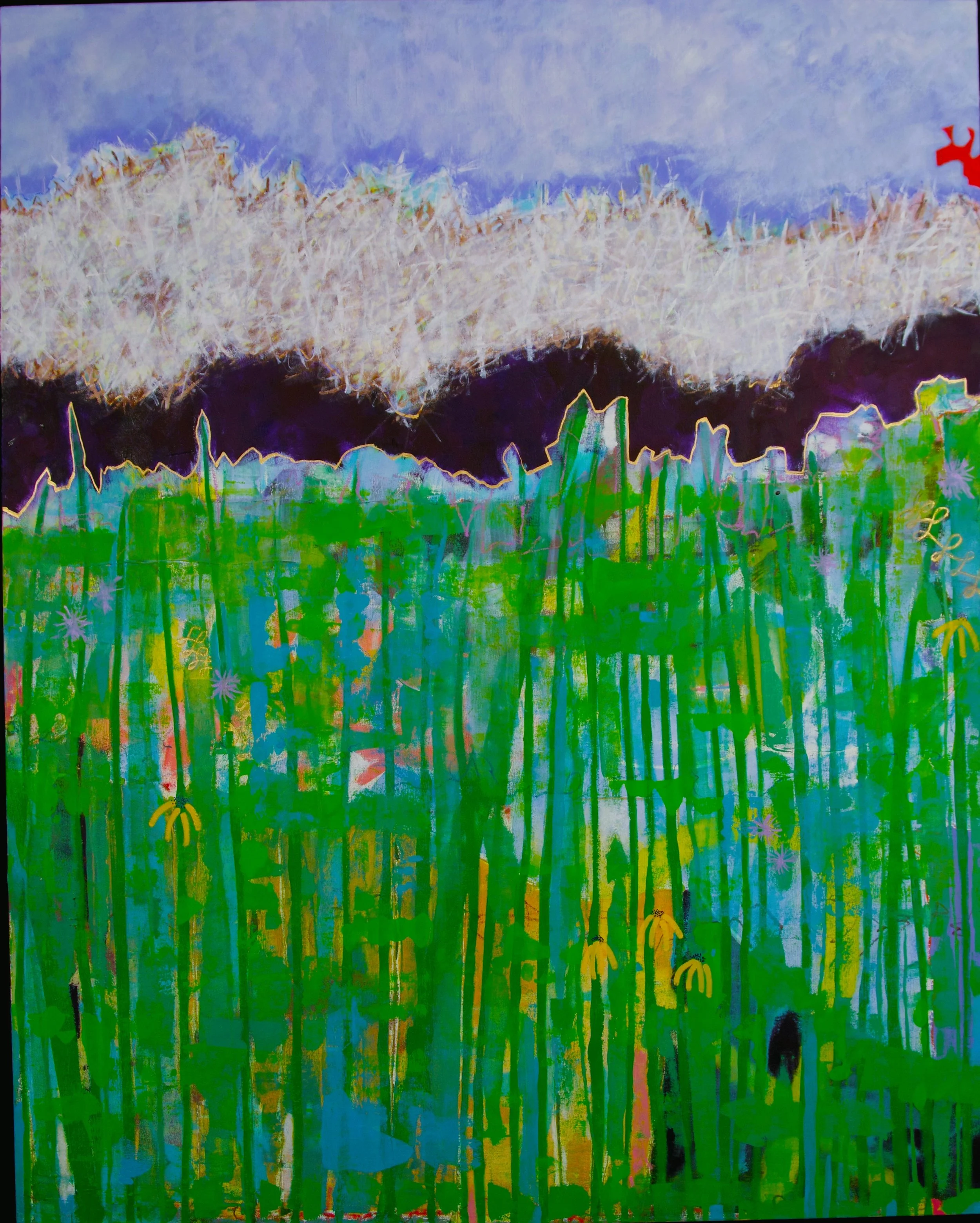 Tumbleweed II; Oil on Canvas on Panel; 48" x 59"; Available at Olson Larsen Gallery