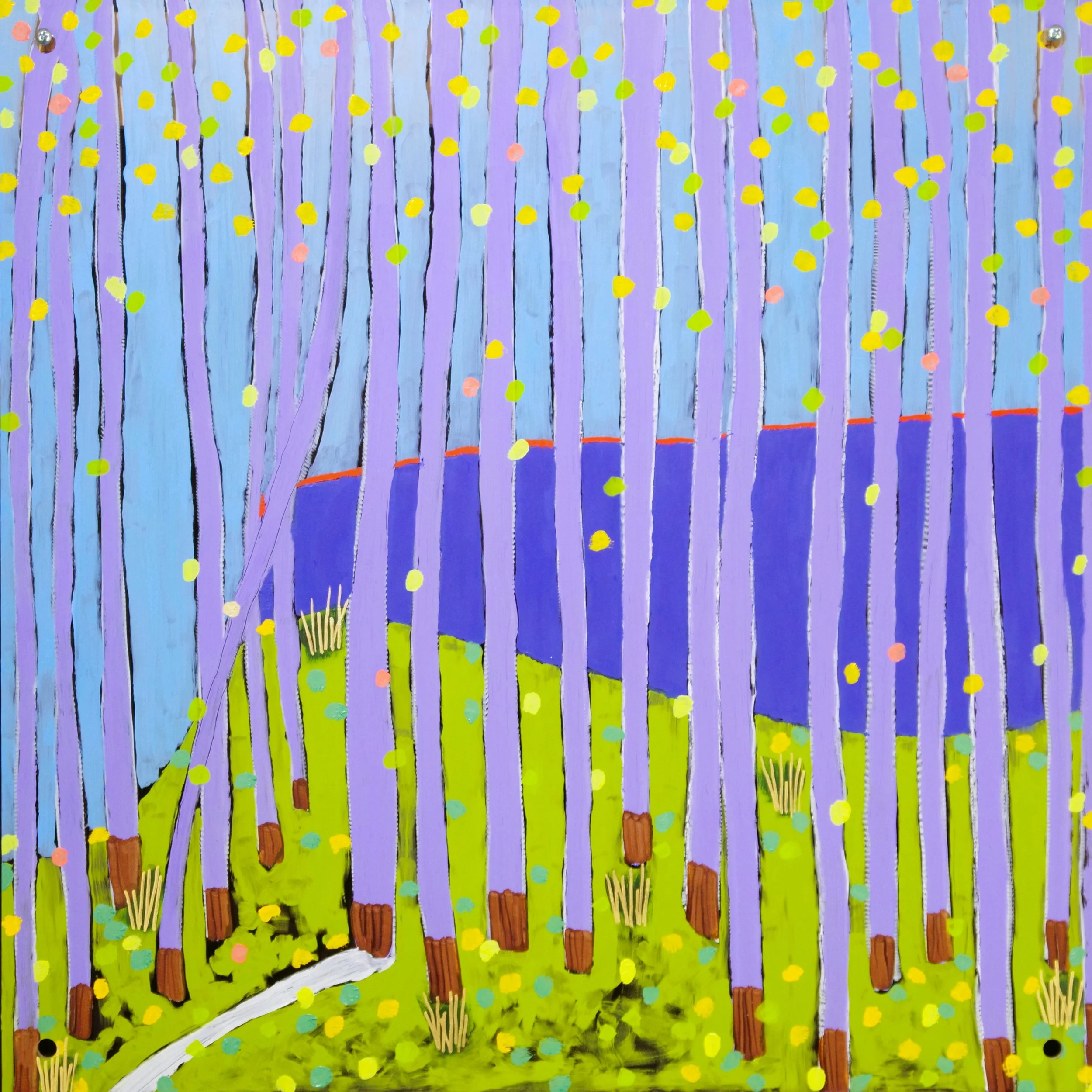 Then; Oil on Pexiglass; 24" x 24"; Available