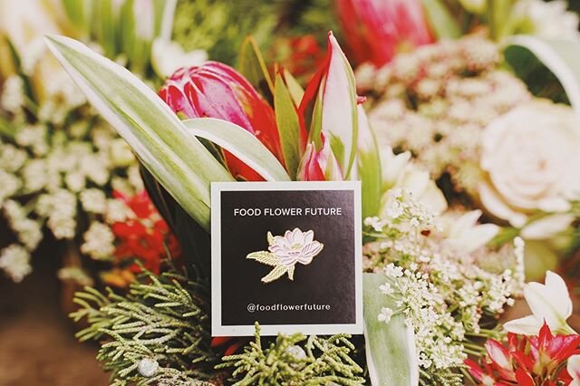 Like what you see? Grab one of our exclusive #FFF cannabis leaf and lotus flower enamel pins on our website and represent your flower pride! Only at foodflowerfuture.com/shop 🌸 ⠀
&mdash; ⠀
#fff #infuseddinner #elevatedevents #cannabisla #cannanisinf