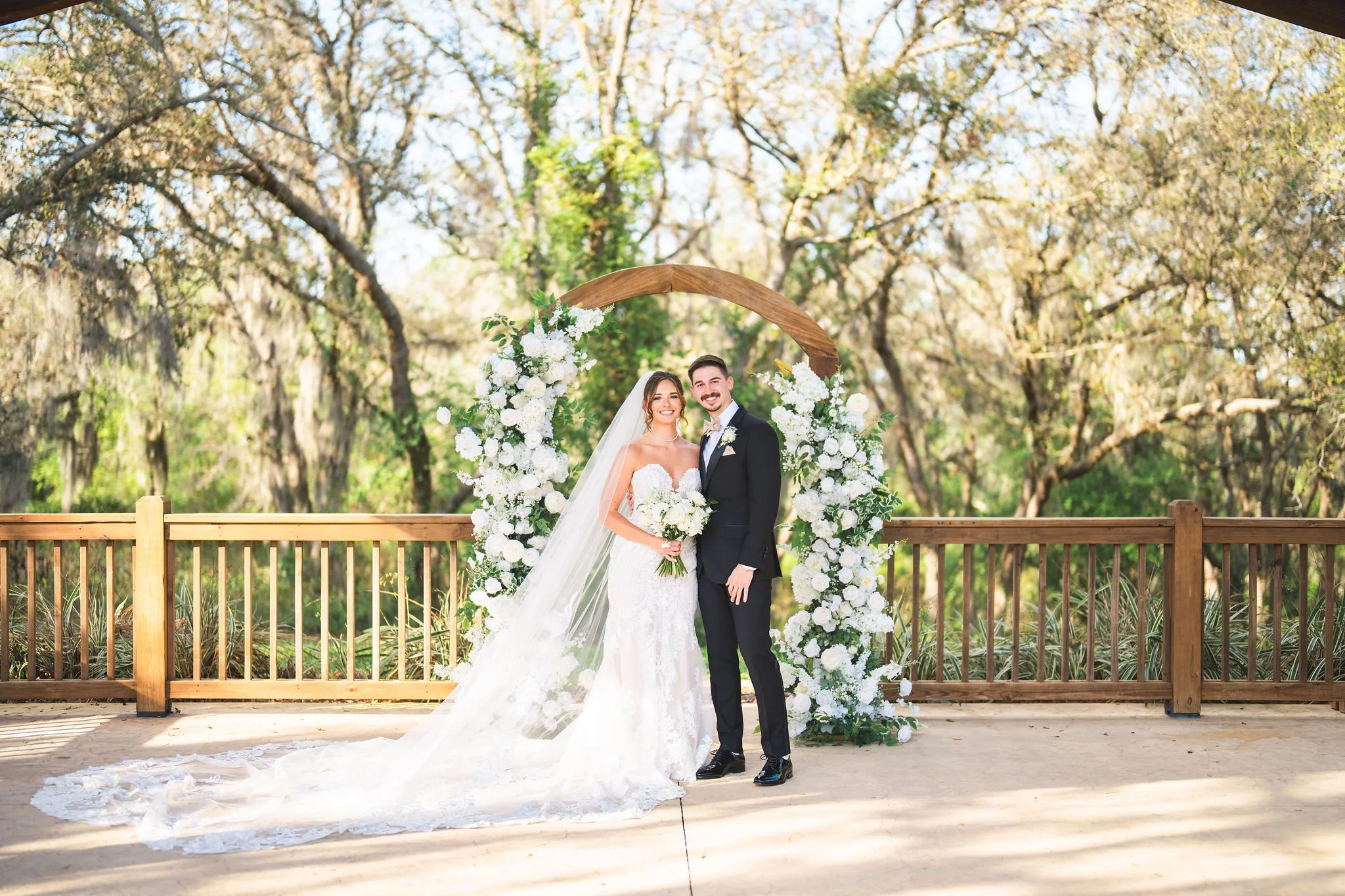 Bride and groom at Sterling Event Venue