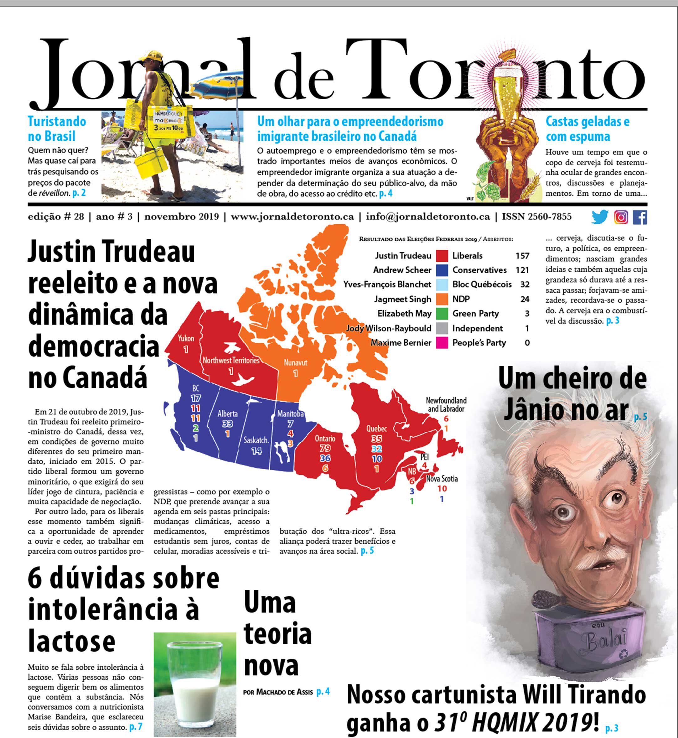 Cover page issue 28 "Jornal de Toronto"