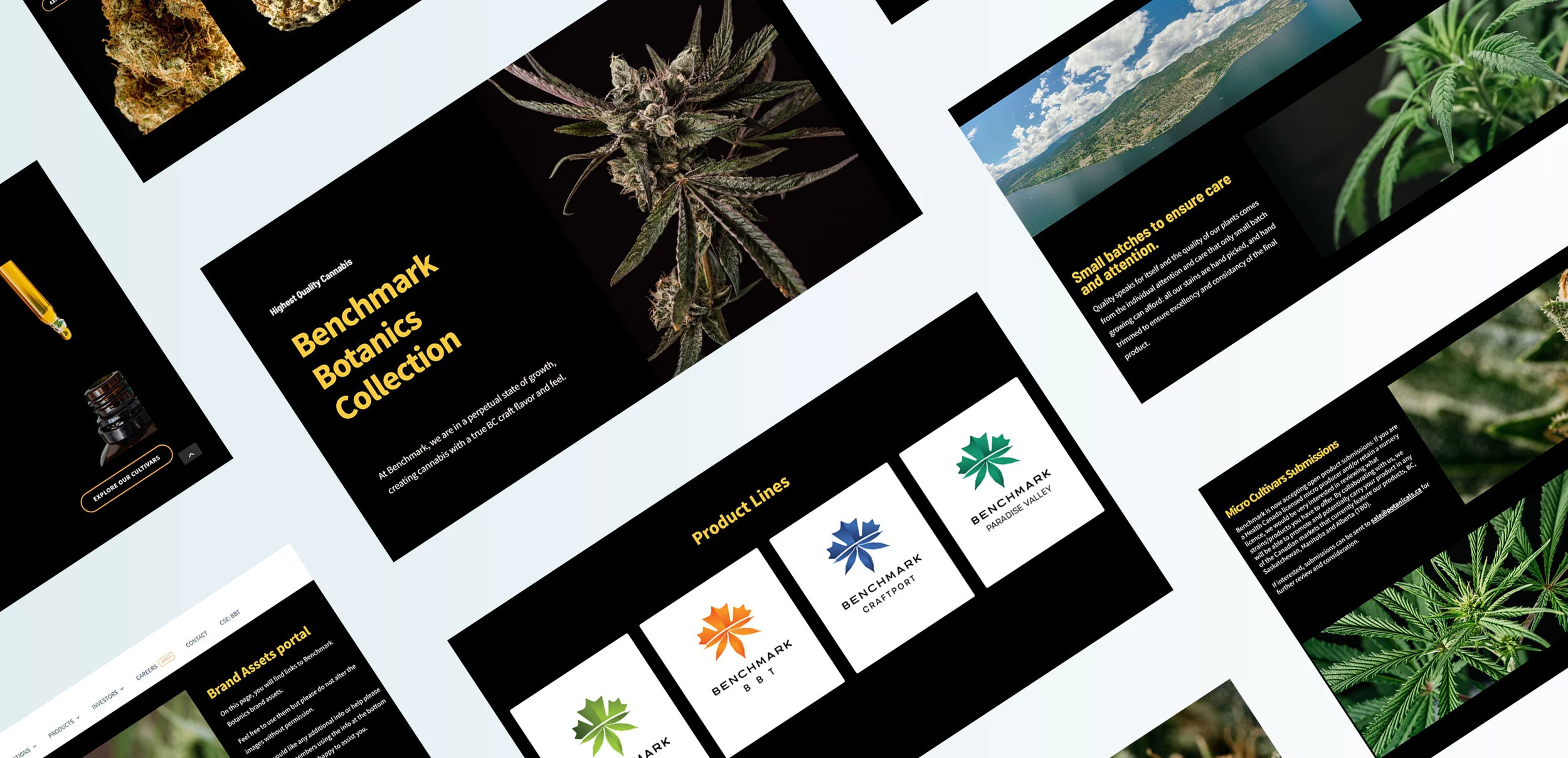 Benchmark Botanics Website Preview