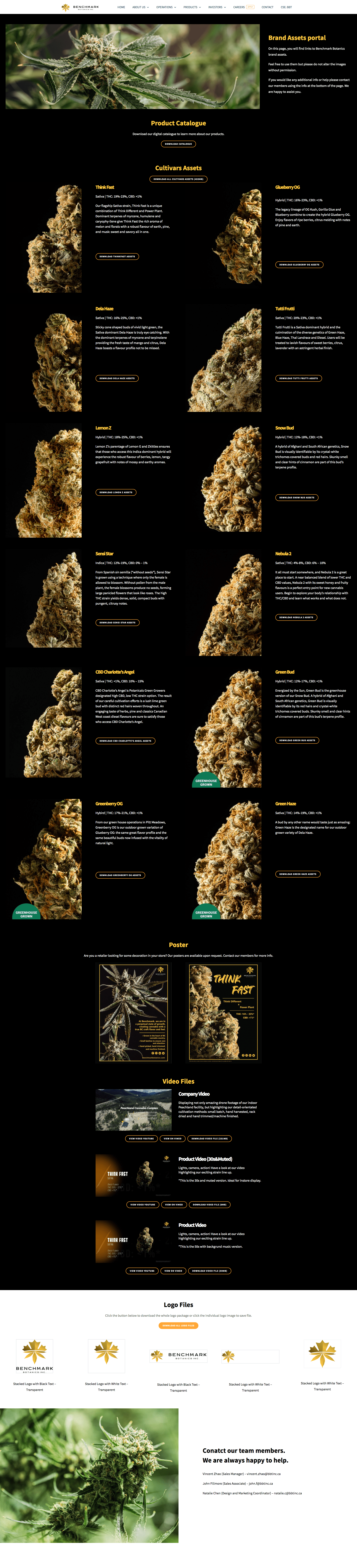 Benchamrk Botanics Inc. - Brand Asset Portal